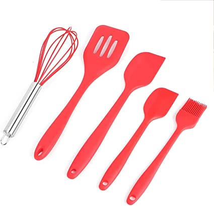 Kit Gourmet Premium - Utensílios de Silicone Profissional Vermelho