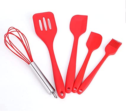 Kit Gourmet Premium - Utensílios de Silicone Profissional Vermelho