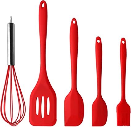 Kit Gourmet Premium - Utensílios de Silicone Profissional Vermelho